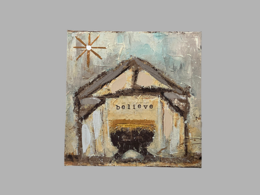 Believe canvas painting