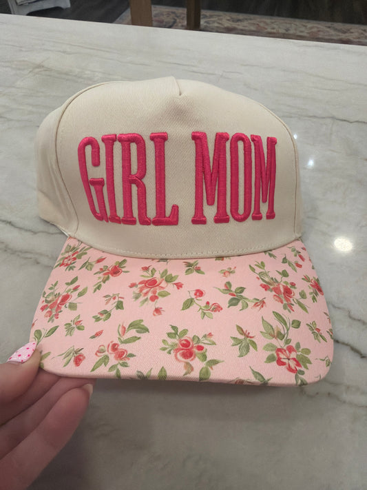 Girl Mom - Floral Hat