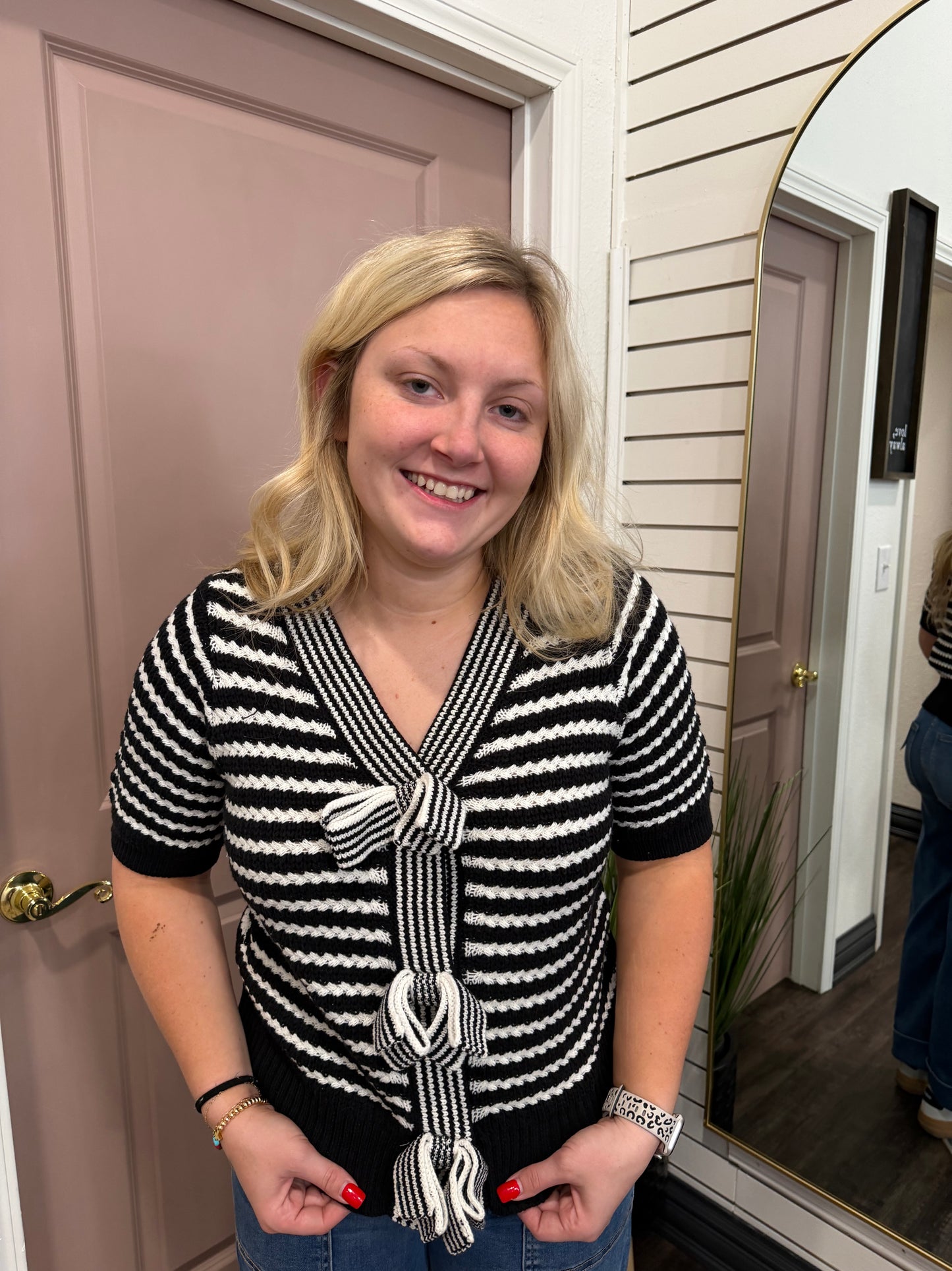 Classic Grace Stripe Sweater (117)