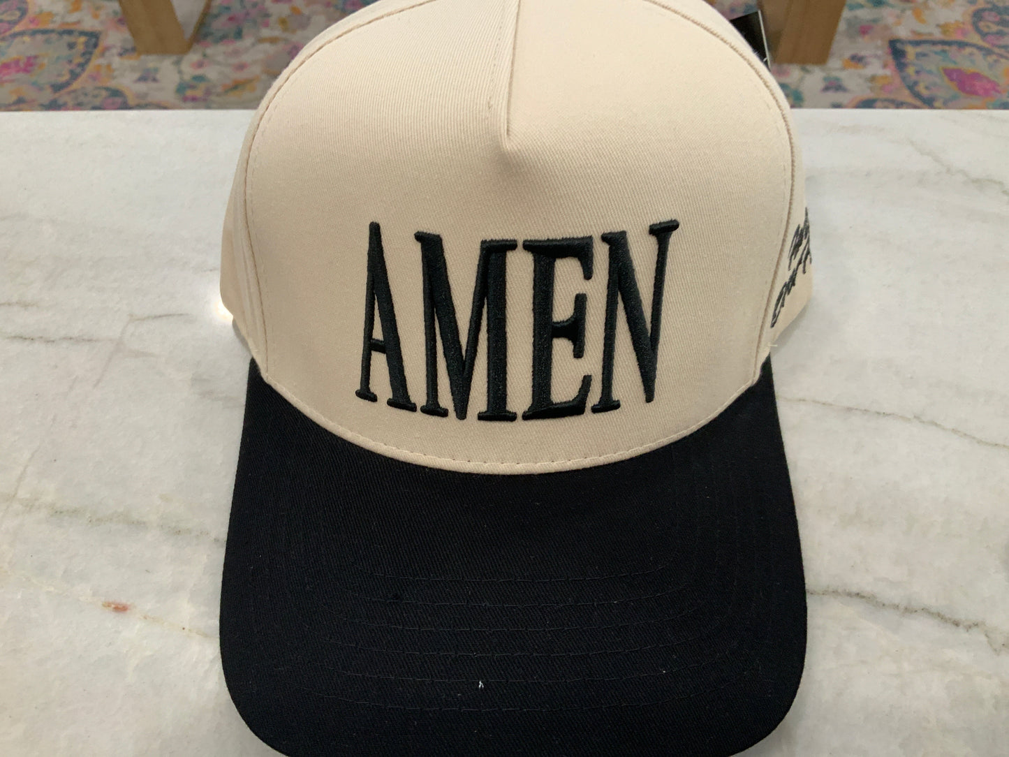 AMEN Embroidered Hat Black
