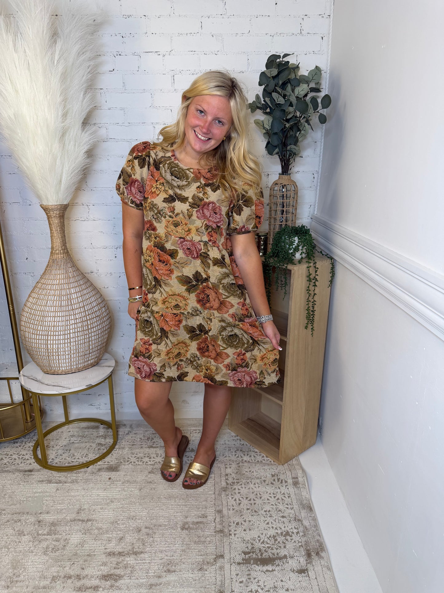 Heirloom Floral Dress (117)