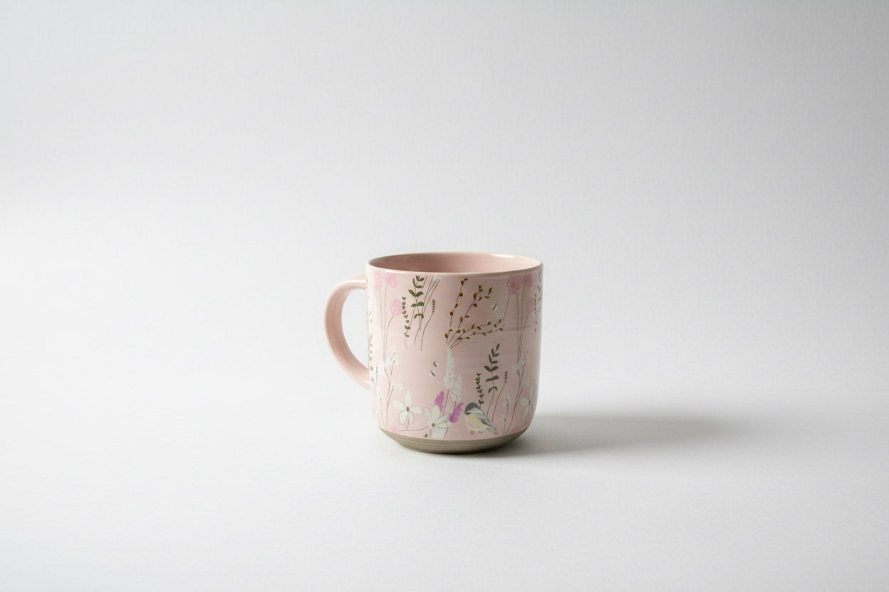 Bird Floral Mug