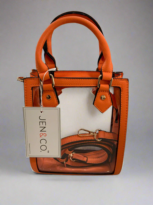 Orange Power Clear Crossbody