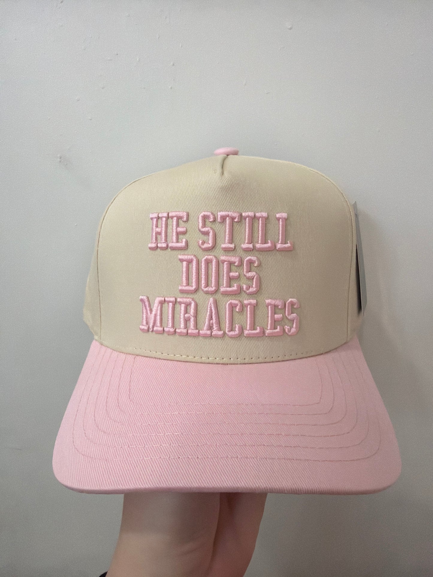 He Still Does Miracles Pink Hat (117)