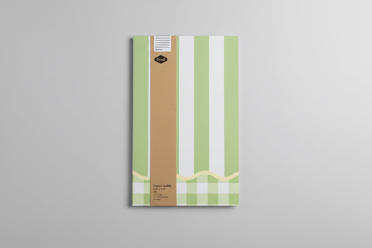 Green Cabana lay flat journal