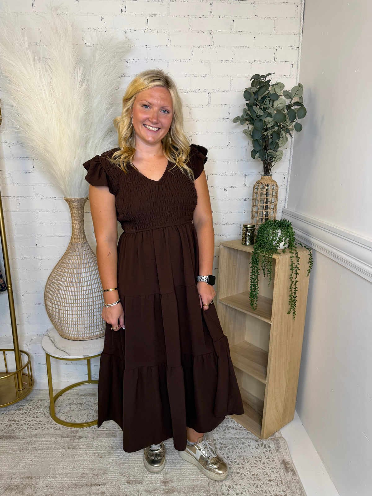 Chocolate Charm Midi Dress (117)