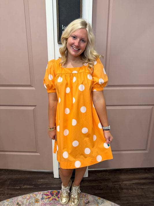 Gameday Polka Dot Dress