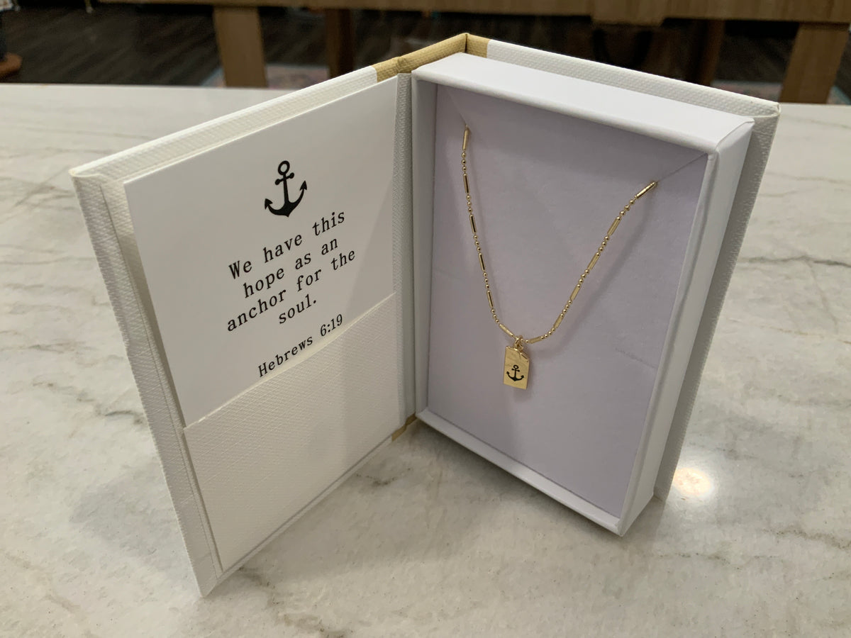 Lenny & Ava Anchor Necklace ( Hebrews 6:19)