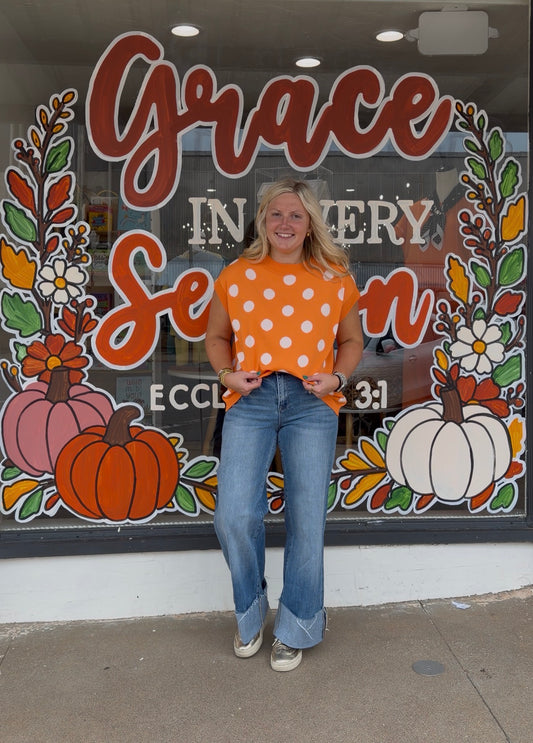 Cheerful Mood Orange Sweater