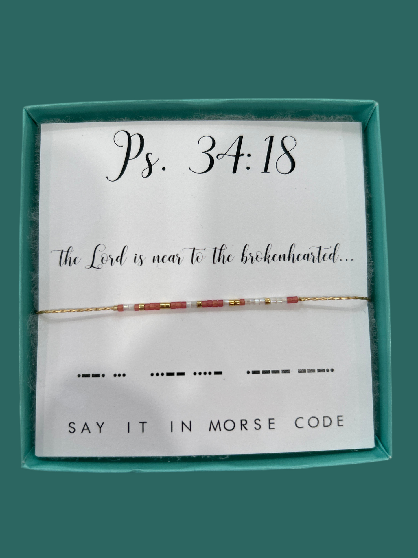 Psalm 34:18 Bracelet - Dot & Dash
