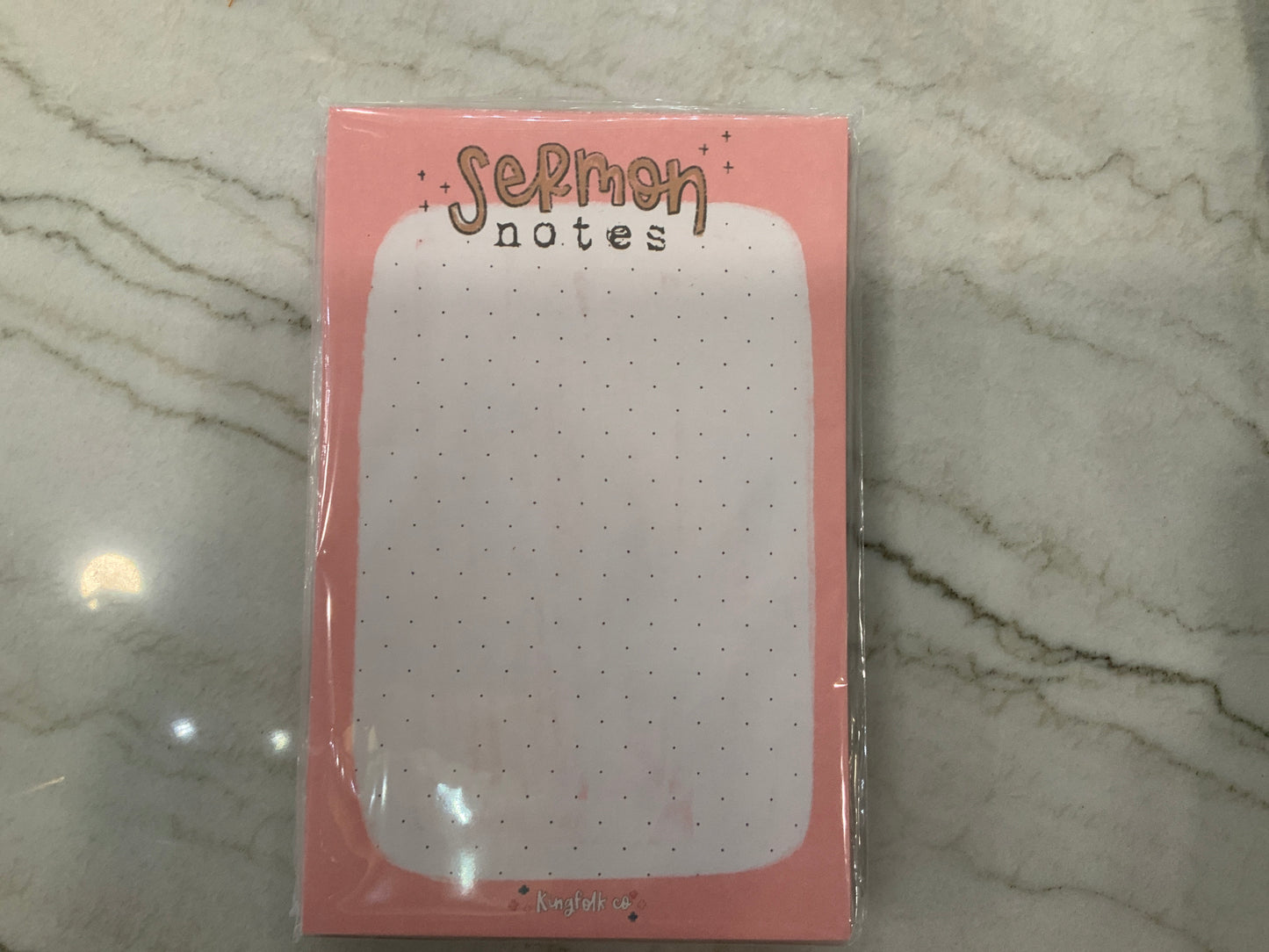 Sermon Notes Notepad