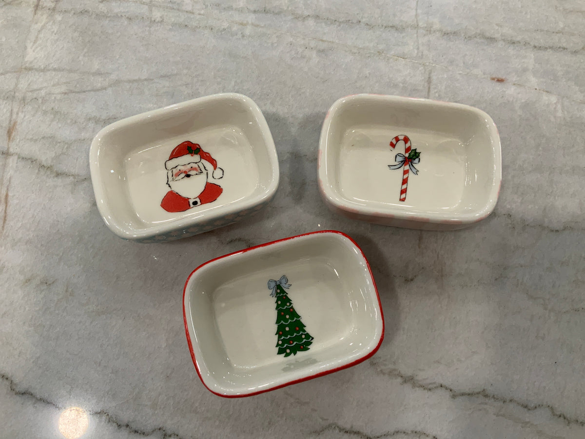 Tiny assorted Christmas Trinket Trays
