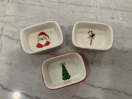 Tiny assorted Christmas Trinket Trays