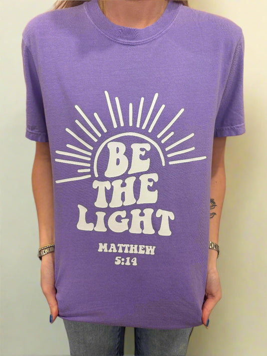 Be The Light Purple Tee