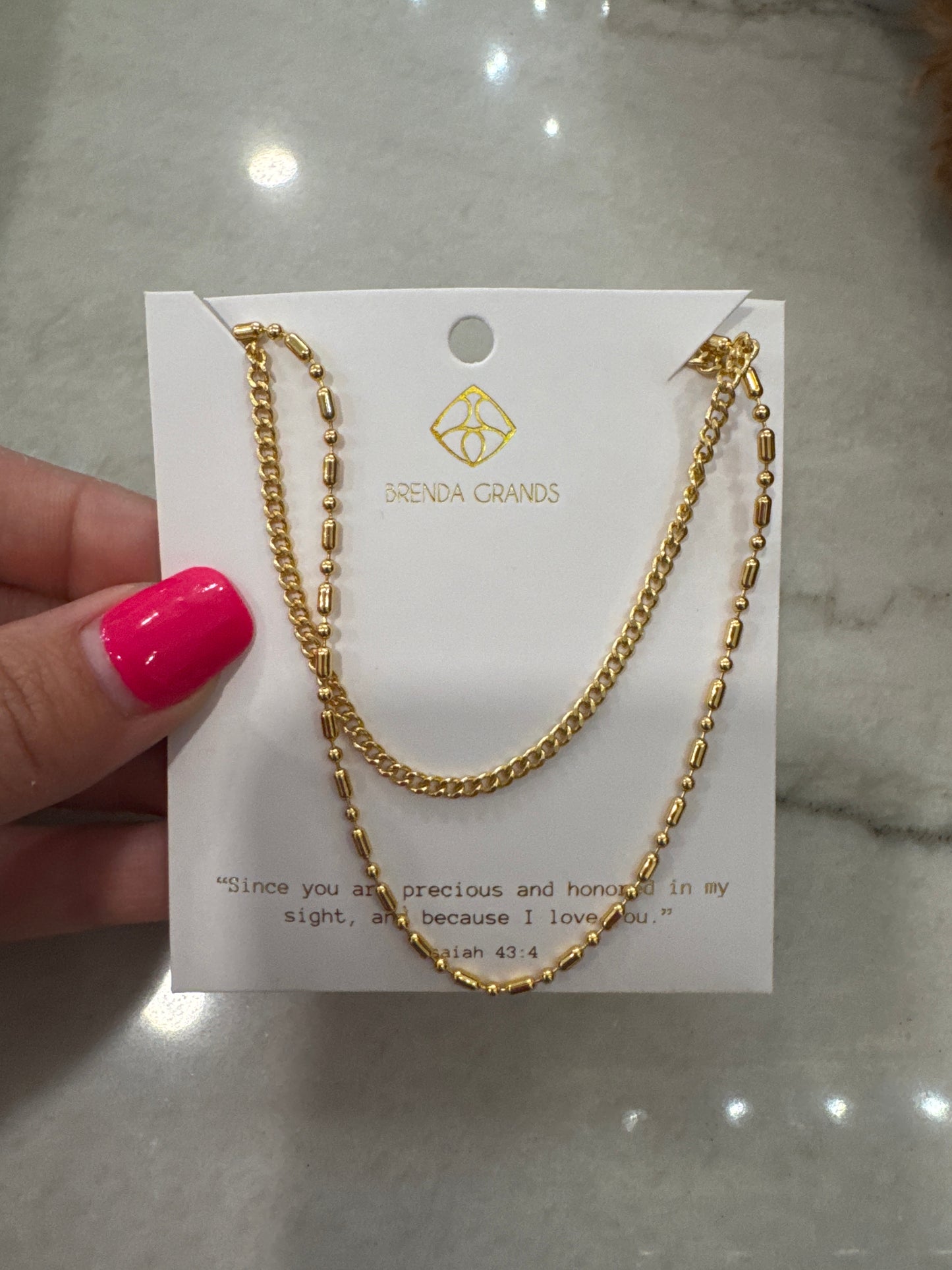 Double Barrel Necklace