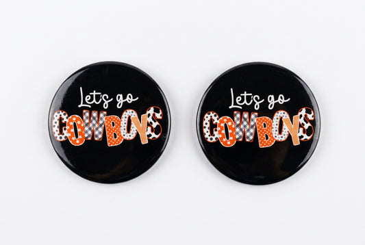 Let’s Go Cowboys Button