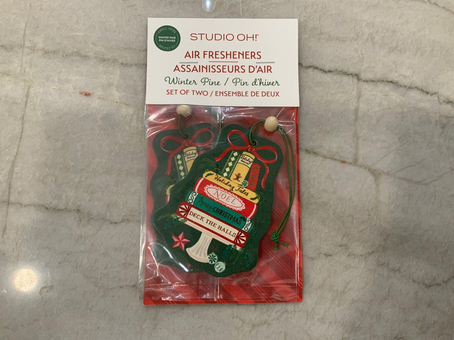 Winter Pine Christmas Books Car Scent