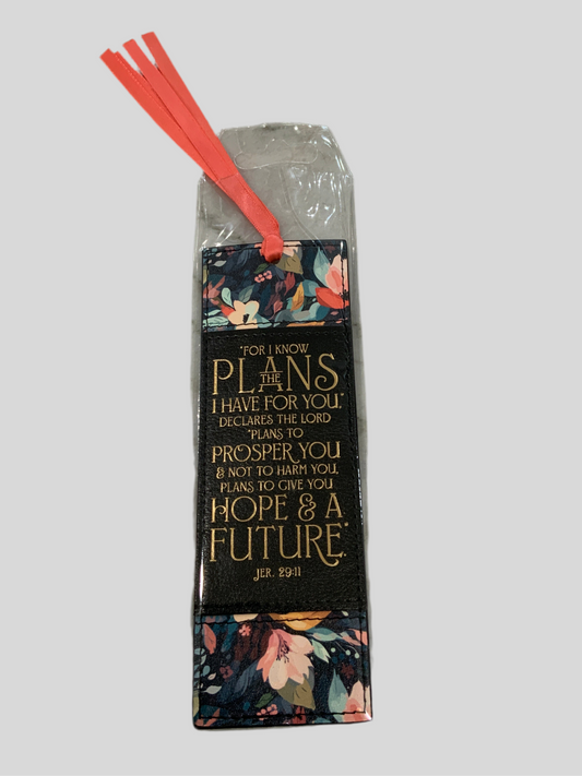 Jeremiah 29:11 Leather Bookmark