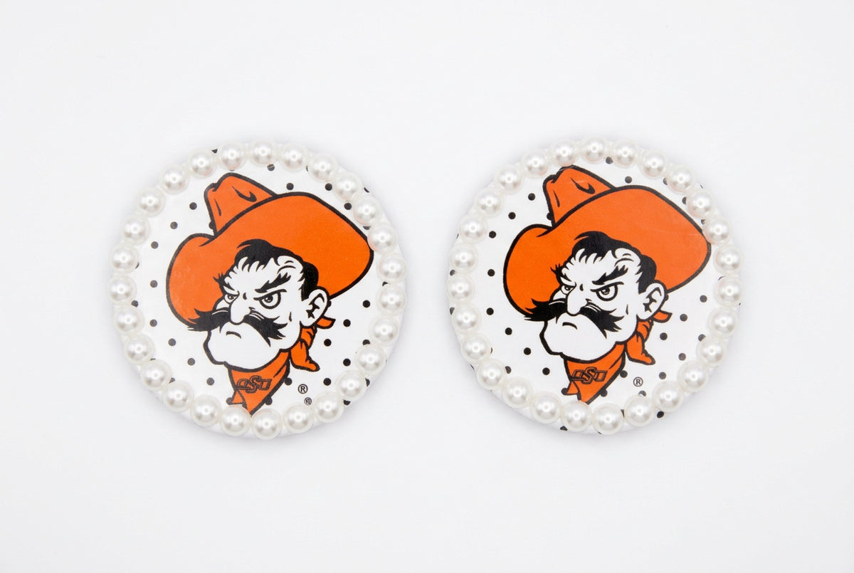 Pistol Pete White Button