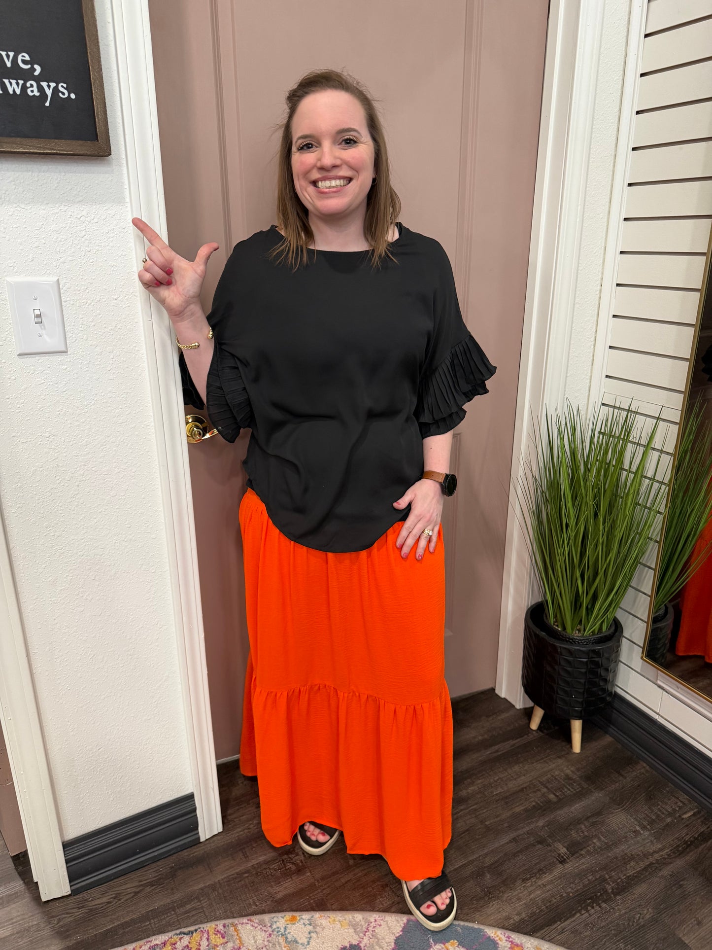 Gold Hour Orange Skirt