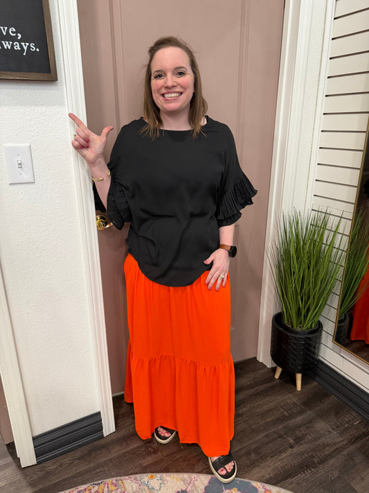 Gold Hour Orange Skirt