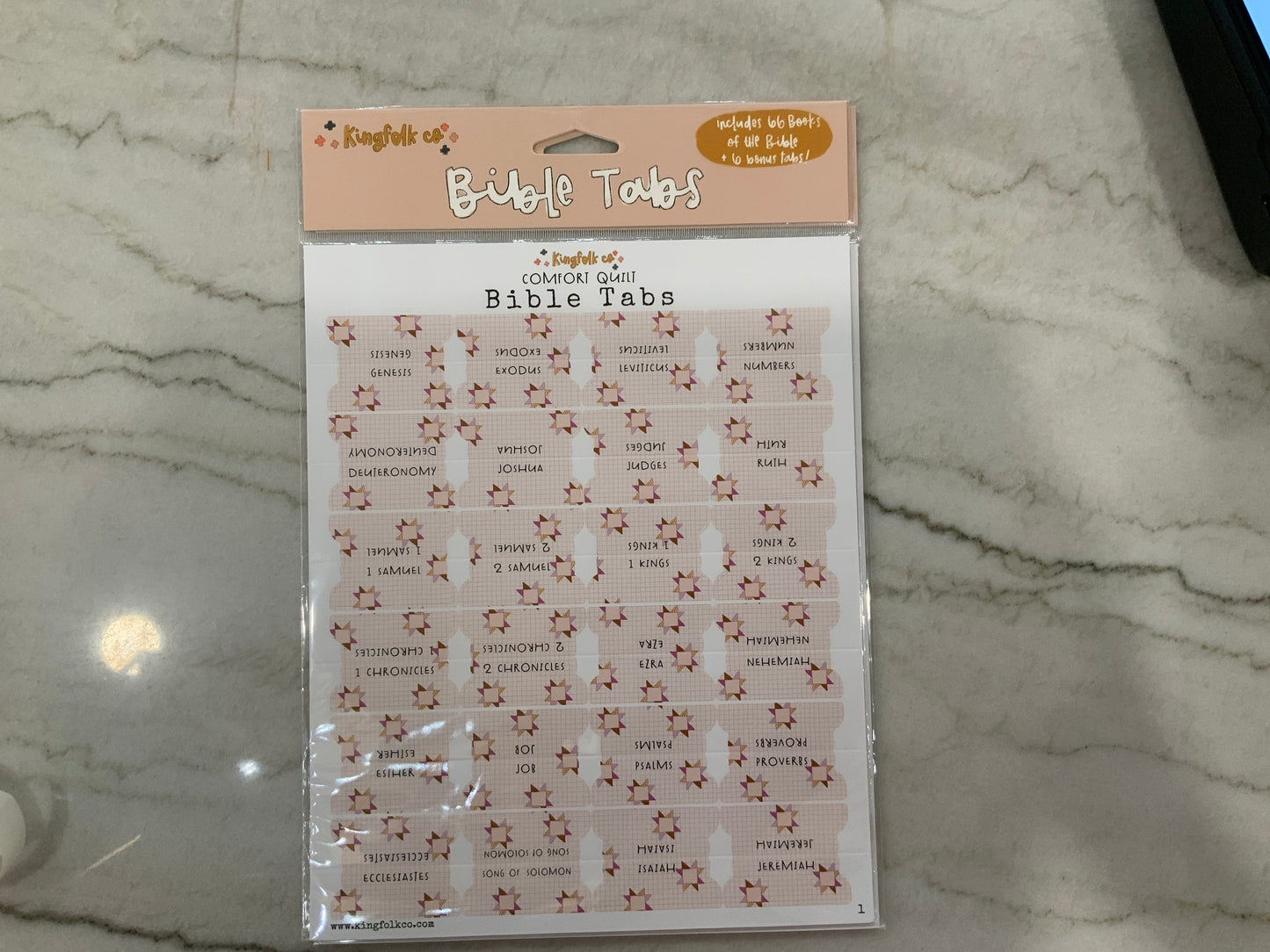 Comfort Quilt Bible Tabs