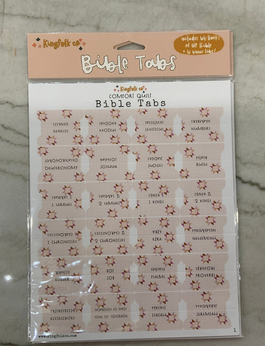 Comfort Quilt Bible Tabs