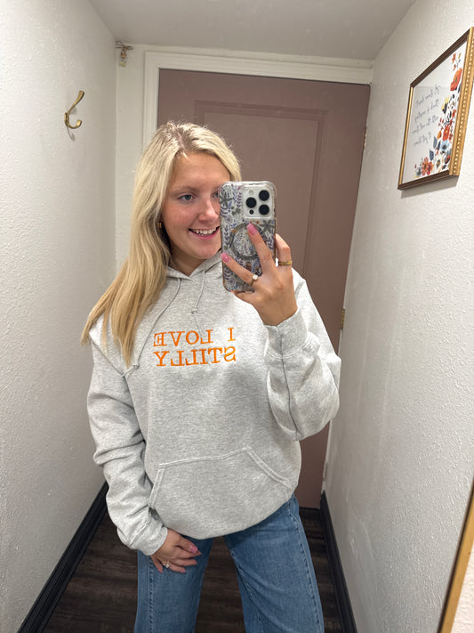 I Love Stilly Embroidered Hoodie (117)