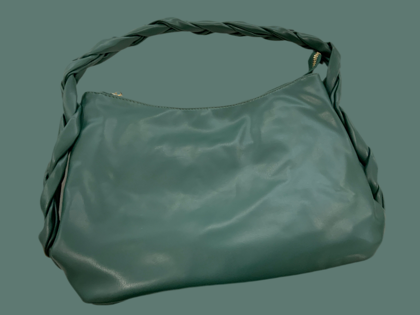 Hunter Green Woven Purse