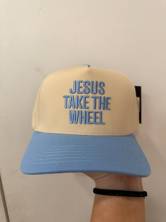 Jesus Take the Wheel Blue Hat (117)