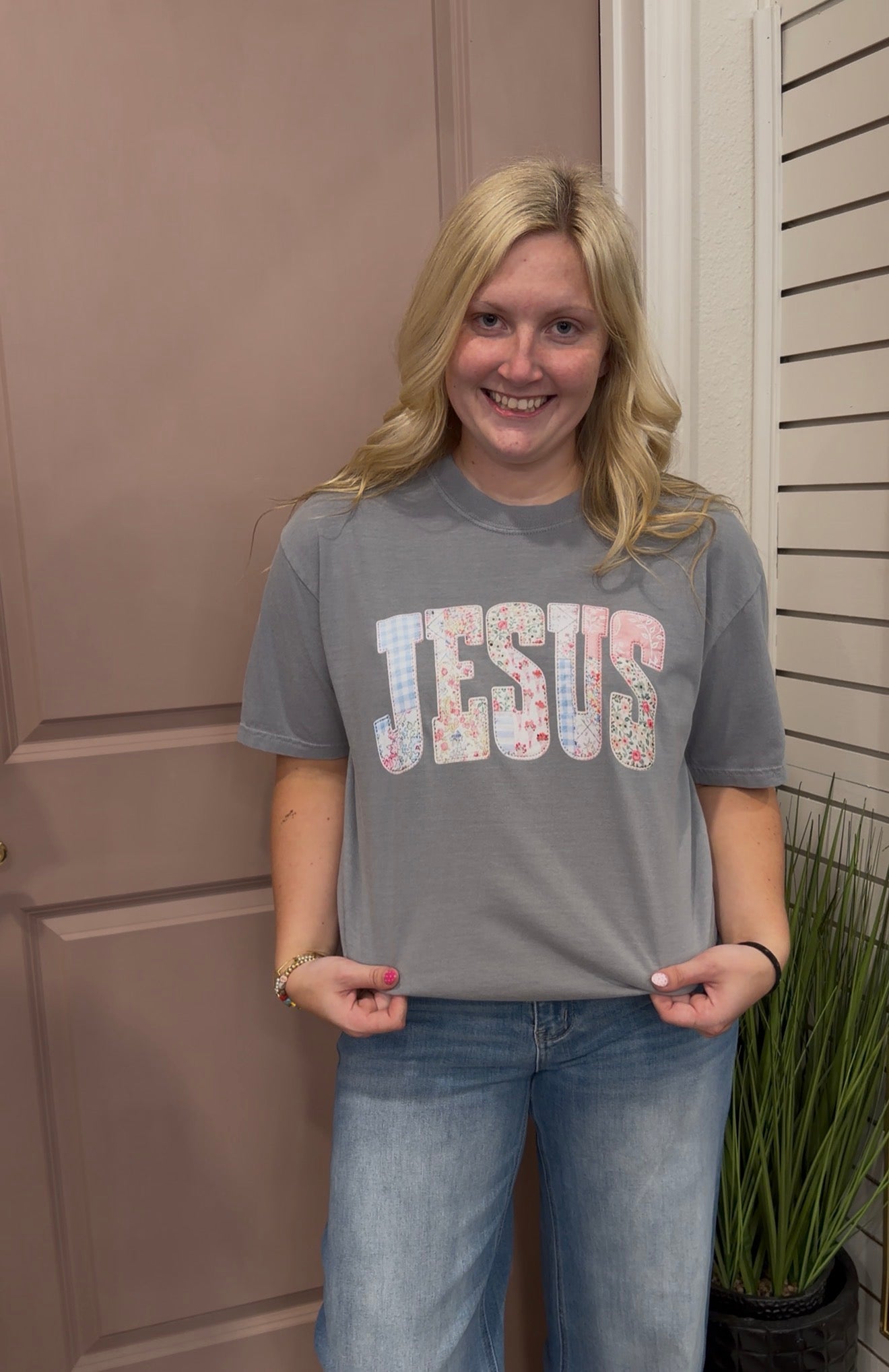 Jesus Patchwork T-shirt
