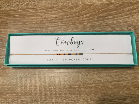 Cowboys Necklace- Dot & Dash