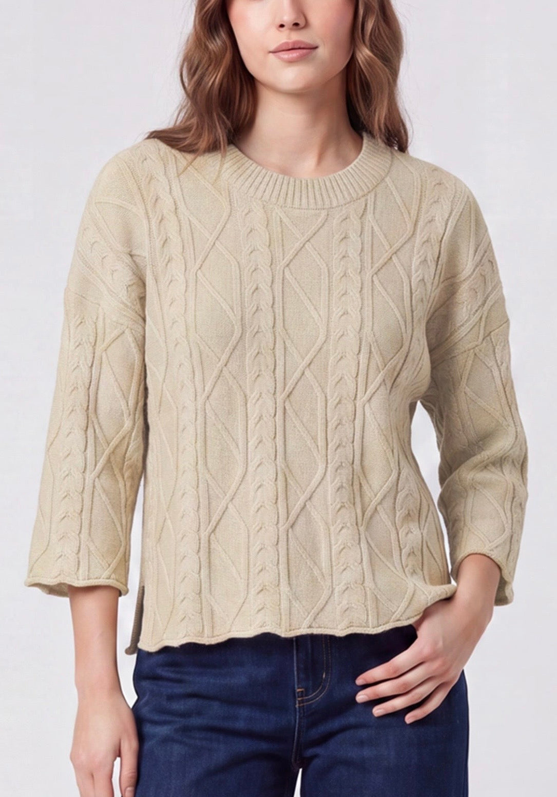 Cozy Taupe Fall Sweater