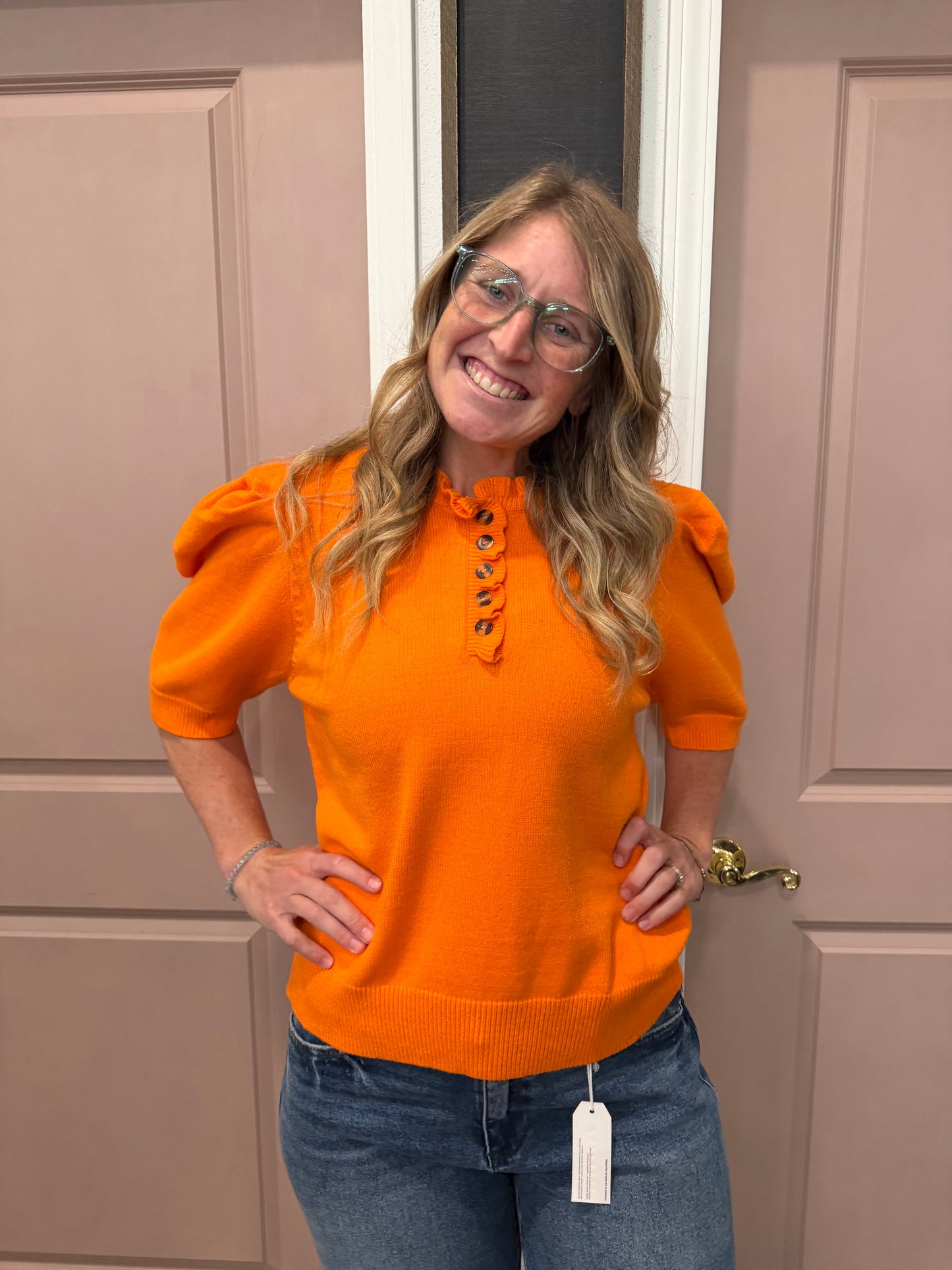 Orange Crush Sweater Top