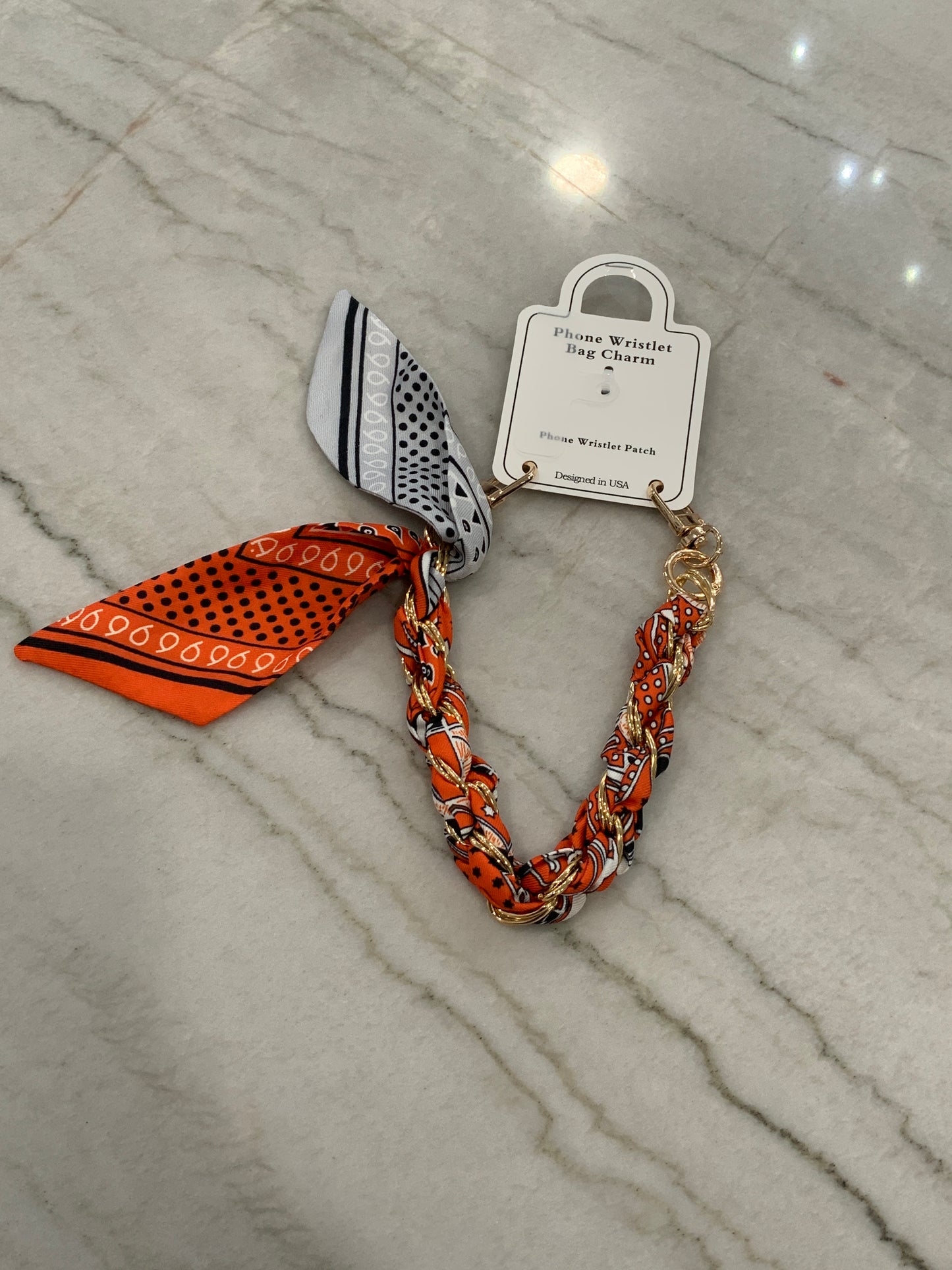 Scarf Phone Wristlet OSU Vibes