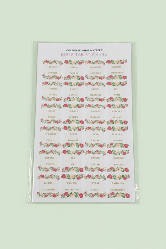 Floral and Pink Bible Tabs