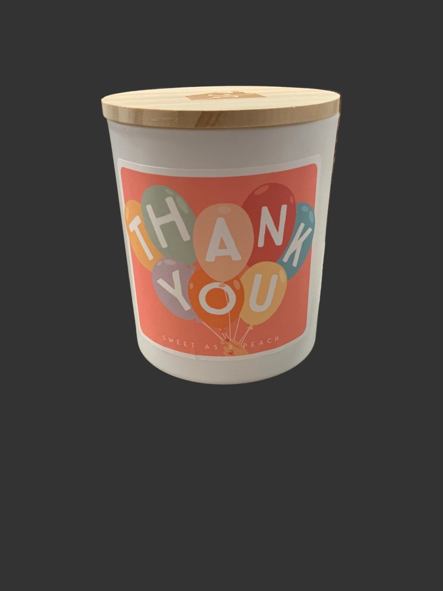 Thank You Balloons Candle