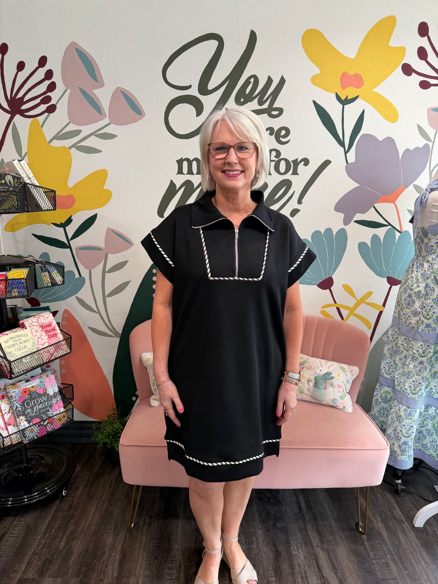 Timeless Grace Black Dress