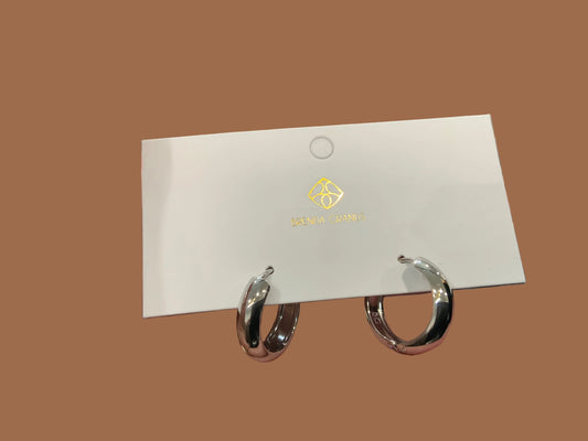 19mm Sliver Hoop Earrings