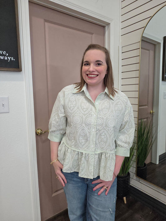 Peaceful Path Button Top