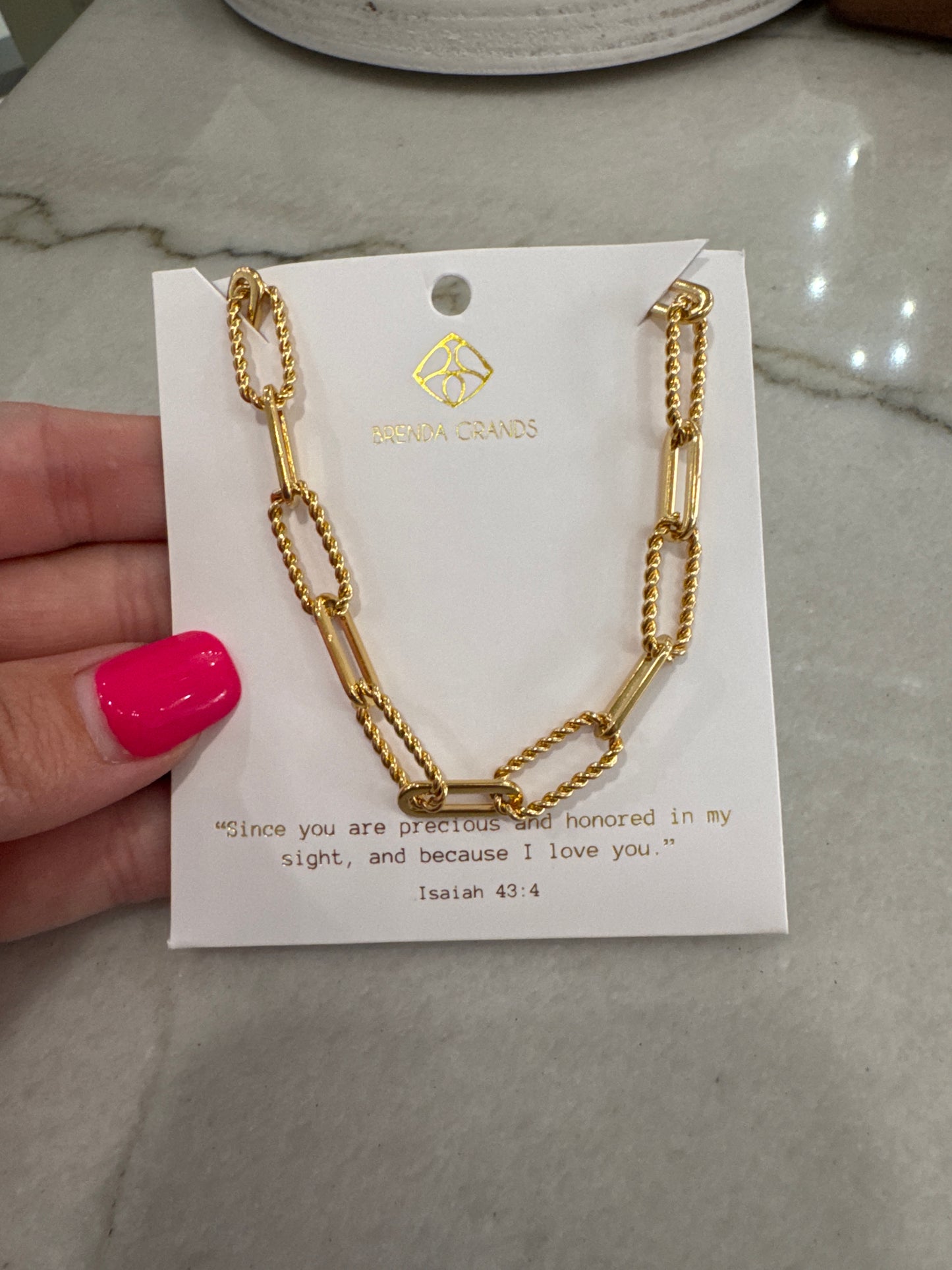 Twisted Links Necklace