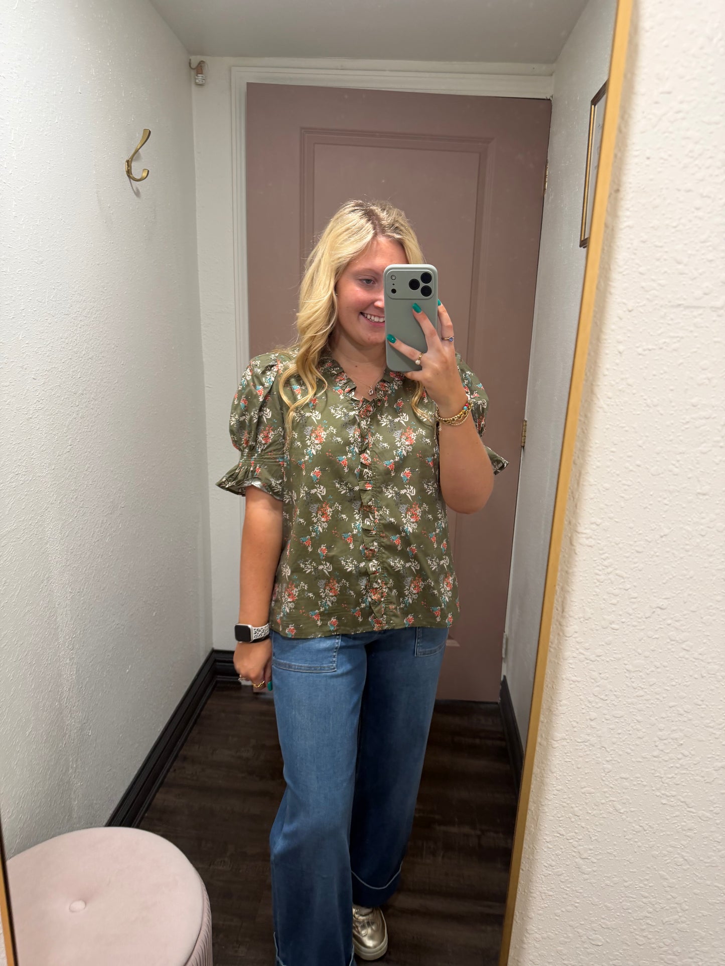 Wildflower Olive Blouse