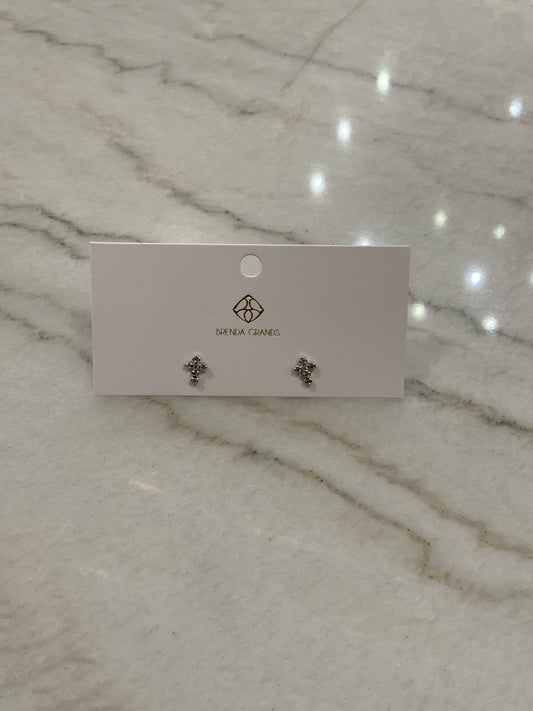Dainty Cross Studs