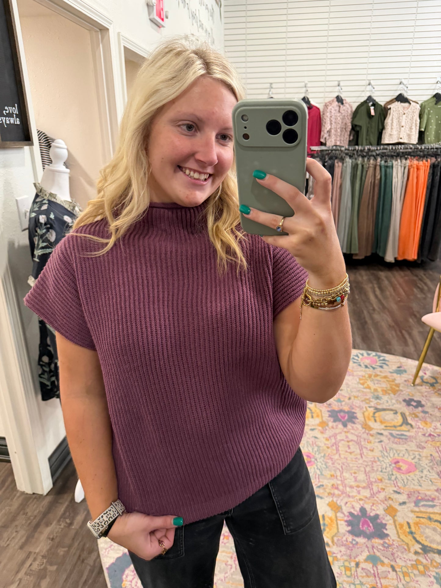 Plum Pretty Sweater (117)