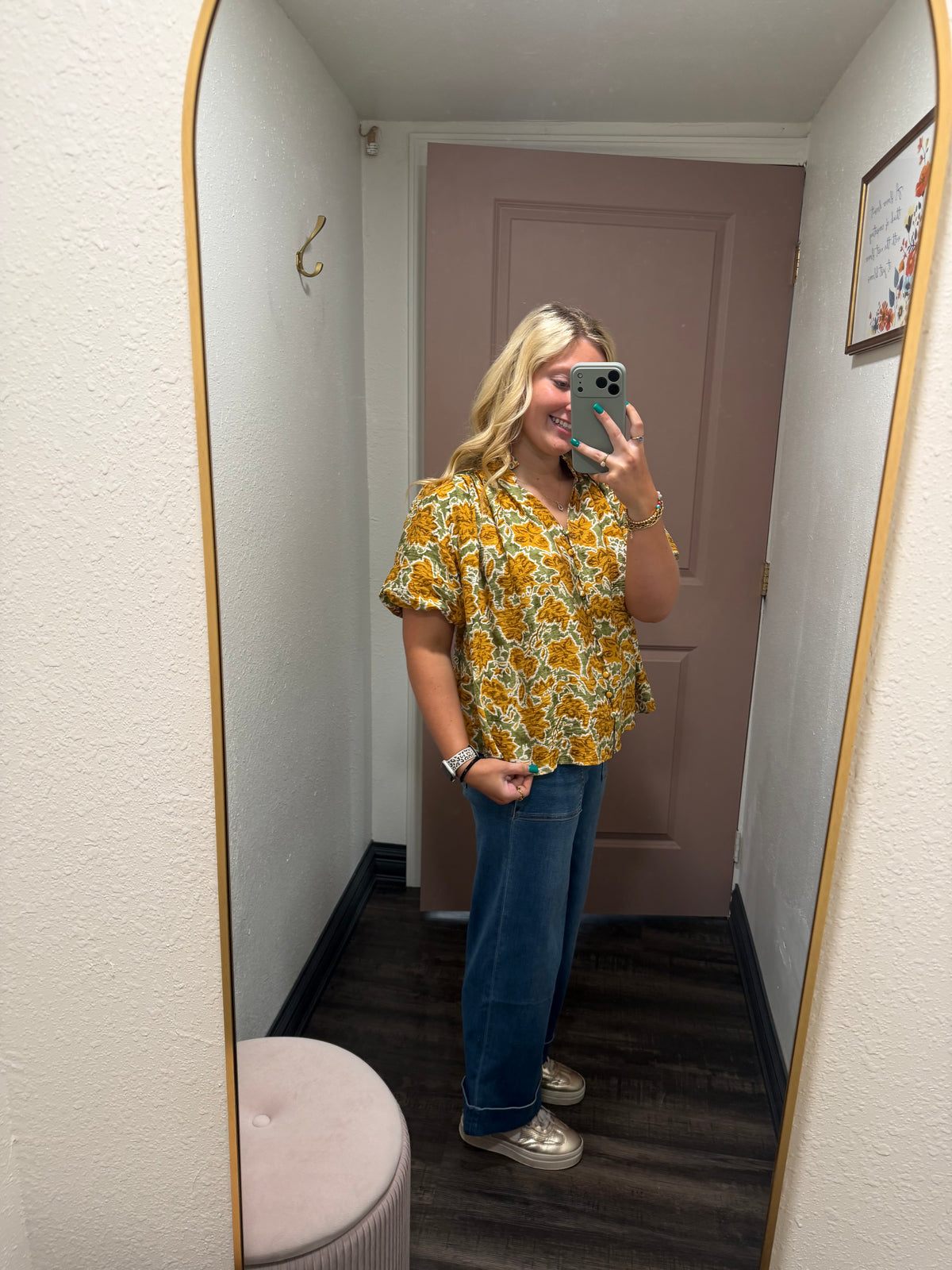 Golden Bloom Blouse (117)