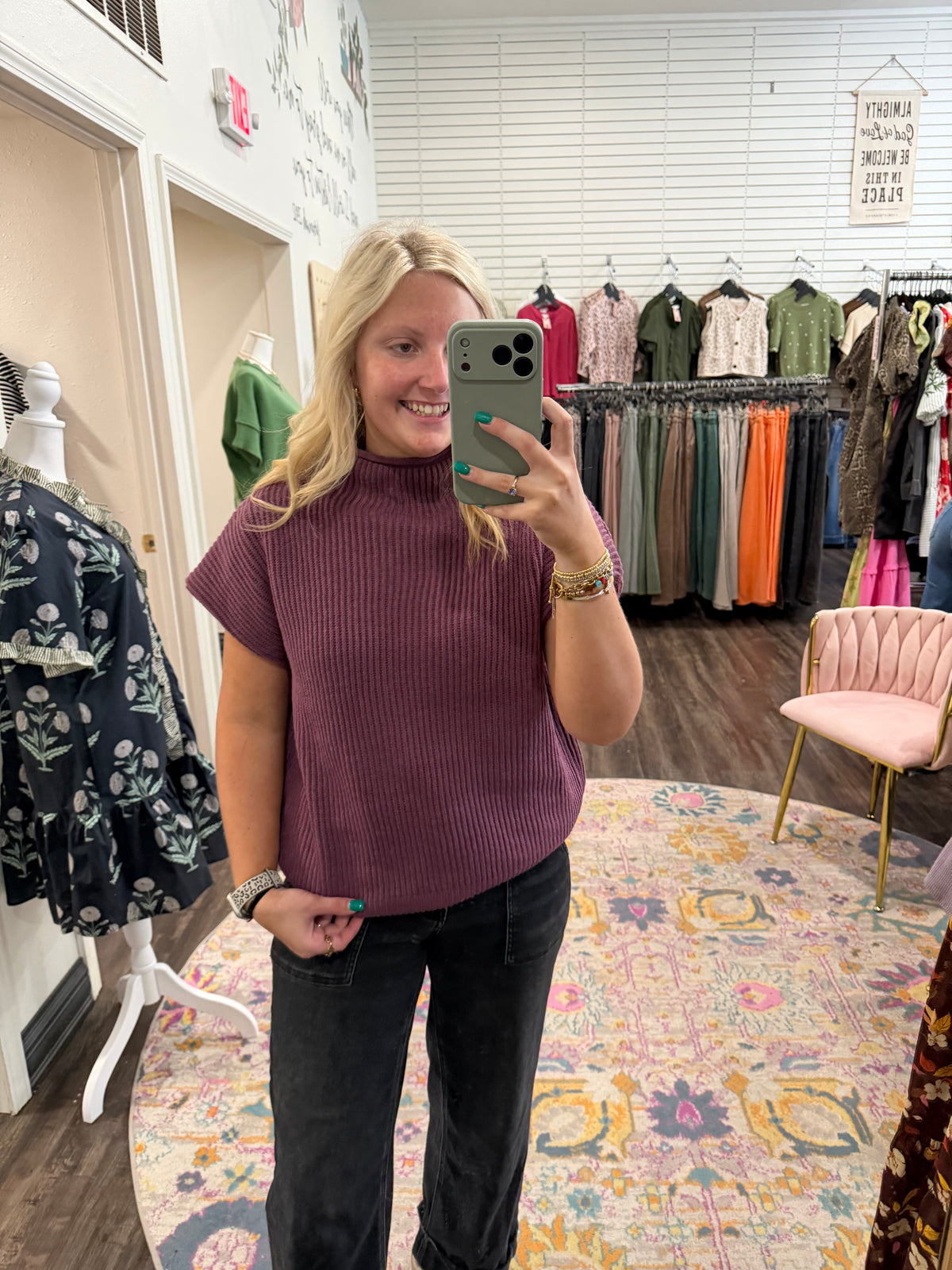 Plum Pretty Sweater (117)