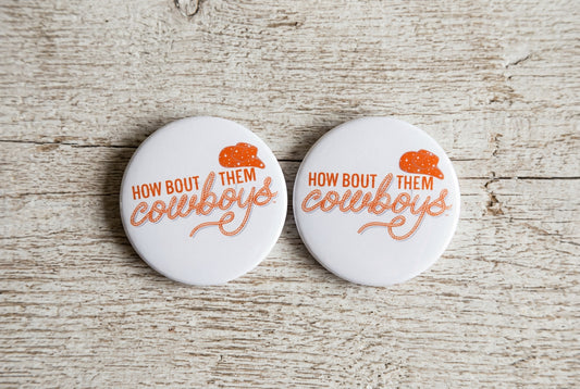 How Bout Them Cowboys Rope Button