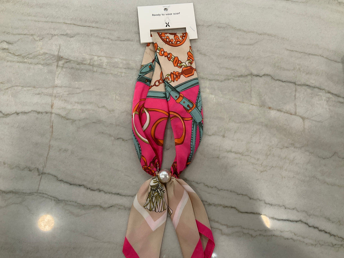 Ready-to-Wear Magnetic Pink Scarf