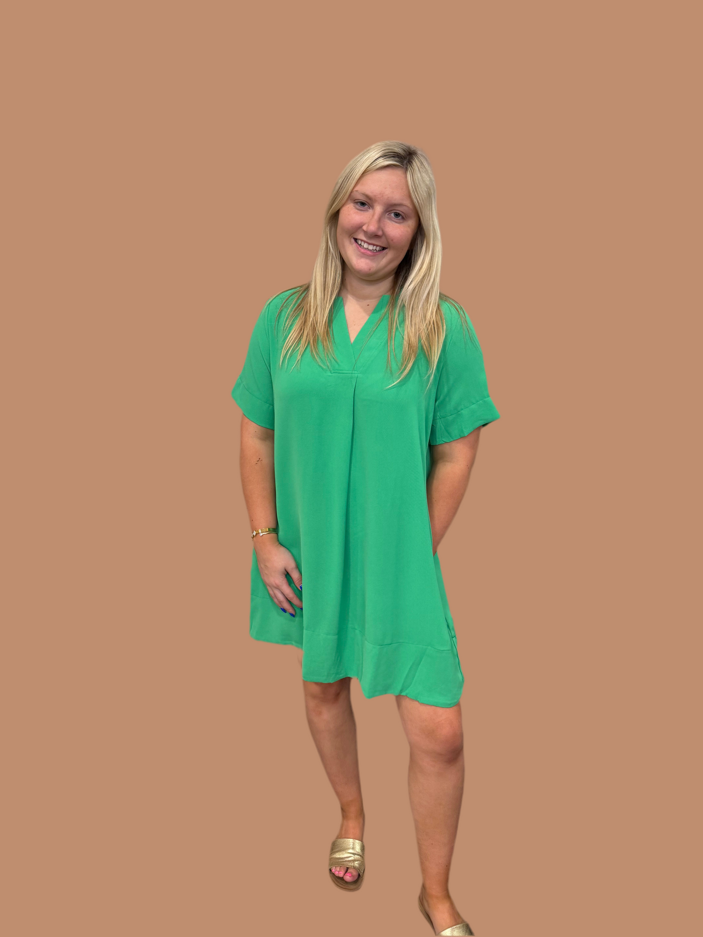 Perfect Weekend Green Dress