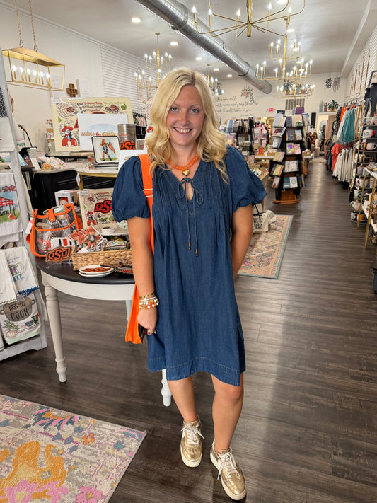 Easy Going Denim Dress (117)
